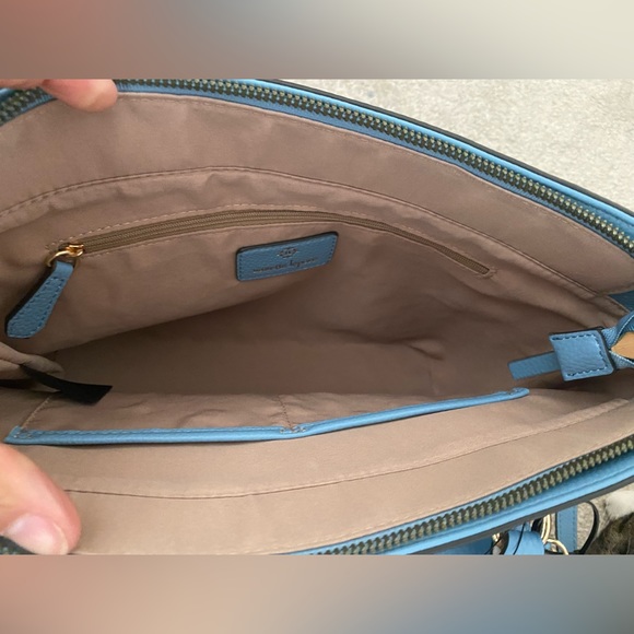 Nanette Lapore handbag with straw crossbody. - Picture 2 of 5